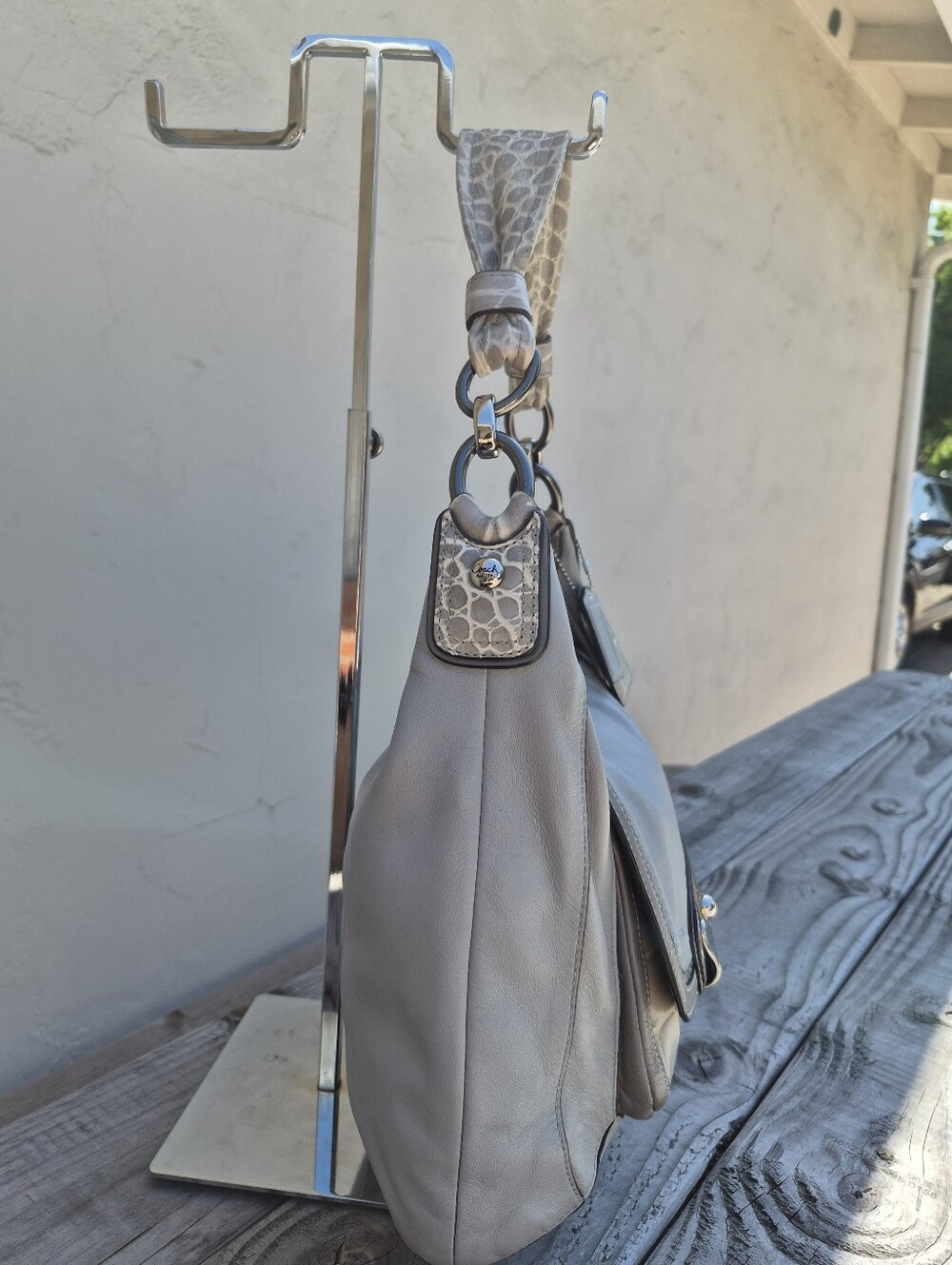Coach Leather Kristin Spectator Hobo Bag - Picture 5 of 14
